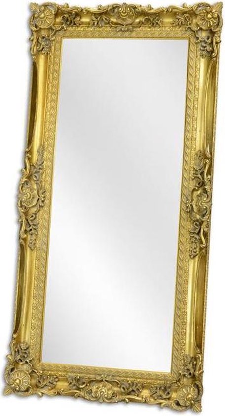 Spiegel - Gouden klassieke lijst - Klassieke bloemen - 178 cm hoog | bol.com