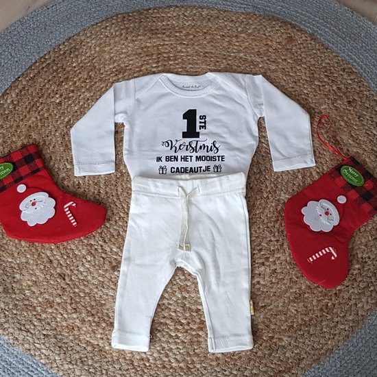 Bébé de Noël cadeau bébé - barboteuse de Noël - texte de tenue de Noël mon  premier... | bol.com