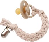 BiBS fopspeen Vanilla T1 + LOVEissue Speenkoord gevlochten |  Maat  0 t/m 6 mnd