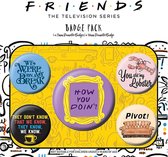 FRIENDS - Pack 5 Badges - Quotes