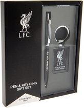 Liverpool FC Pen and Keyring Gift Set (Black/Silver)