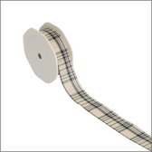 Schots ruit lint - 20 meter - 30 mm breed - geweven lint - Burberry