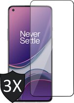 Screenprotector geschikt voor OnePlus 8T - 3x FullGuard Screen Protector