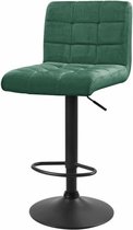 Sortio Home - Barkruk Yeimy - Groen - Velvet