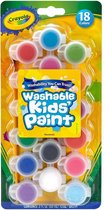 Crayola - Afwasbare verf voor kinderen - in 18 kleuren