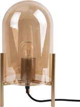 Leitmotiv Glass Bell Tafellamp - Glas - 30x16cm - Bruin