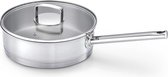 Kitchen Fun Mambo Sauteuse D24cm 2.5lglazen Deksel - Alle Vuren