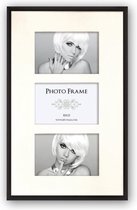 ZEP - Multi Fotolijst met Passe-partout Easy frame Zwart voor foto formaat 3x 10x15 - KB346