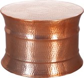 Salontafel - Bijzettafel - Rond - Aluminium - Koper - Ø 60 cm