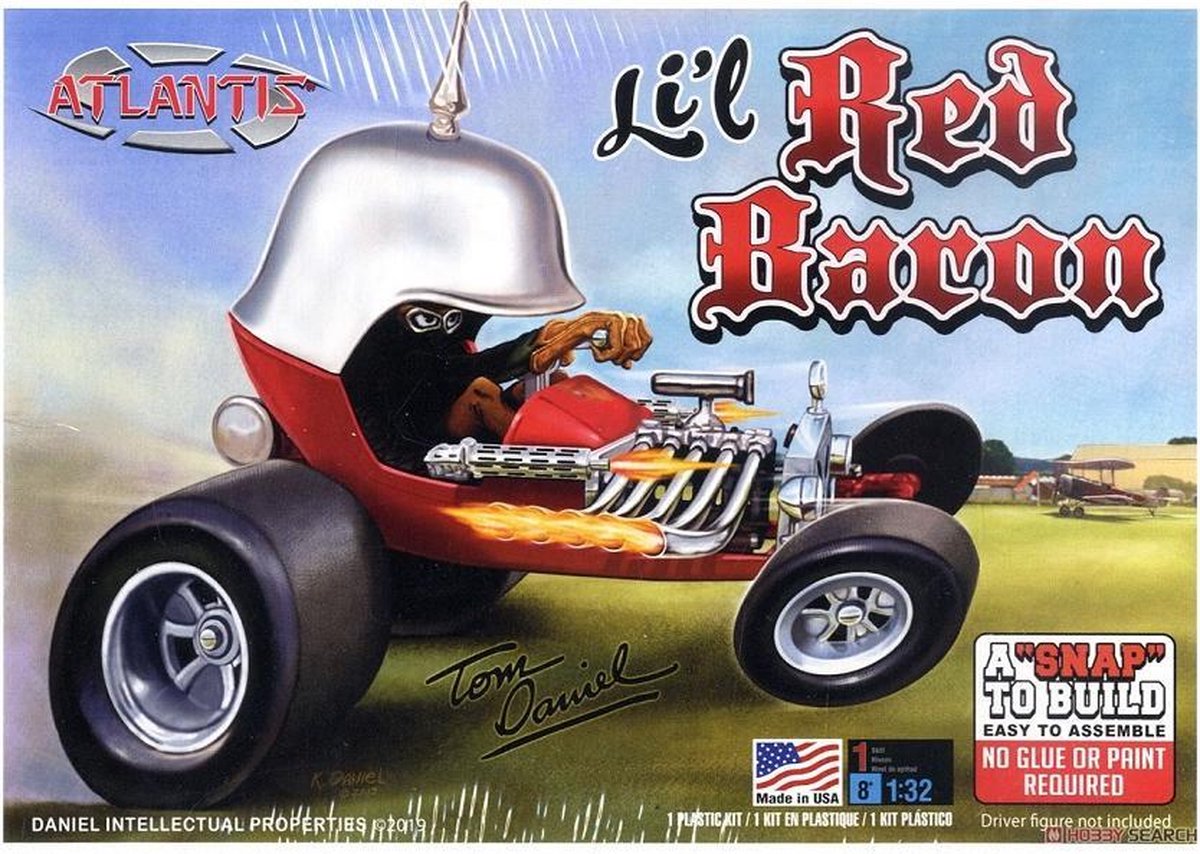 Tom Daniel Show Car Big Red Baron model kit (Atlantis, 1/32)