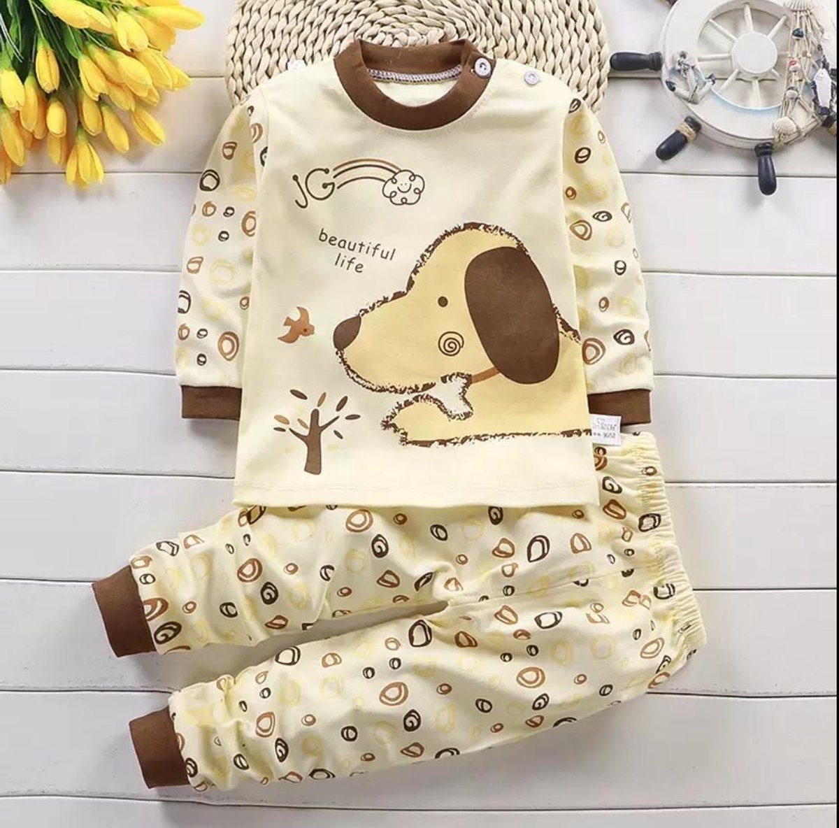 Kinder Pyjama Set-Kinderen-Baby/100% katoen/4-5 jaar-maat 110-120