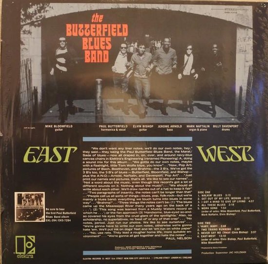 Butterfield Blues Band EastWest (LP), Butterfield Blues Band LP