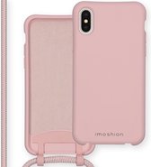 iMoshion Color Backcover met afneembaar koord iPhone Xs / X hoesje - Roze