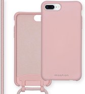 iMoshion Color Backcover met afneembaar koord iPhone 8 Plus / 7 Plus / 6(s) Plus hoesje - Roze