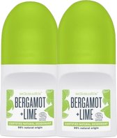 Schmidt’s Naturals Roll-On Deodorant Bergamot&Lime – 2 stuks