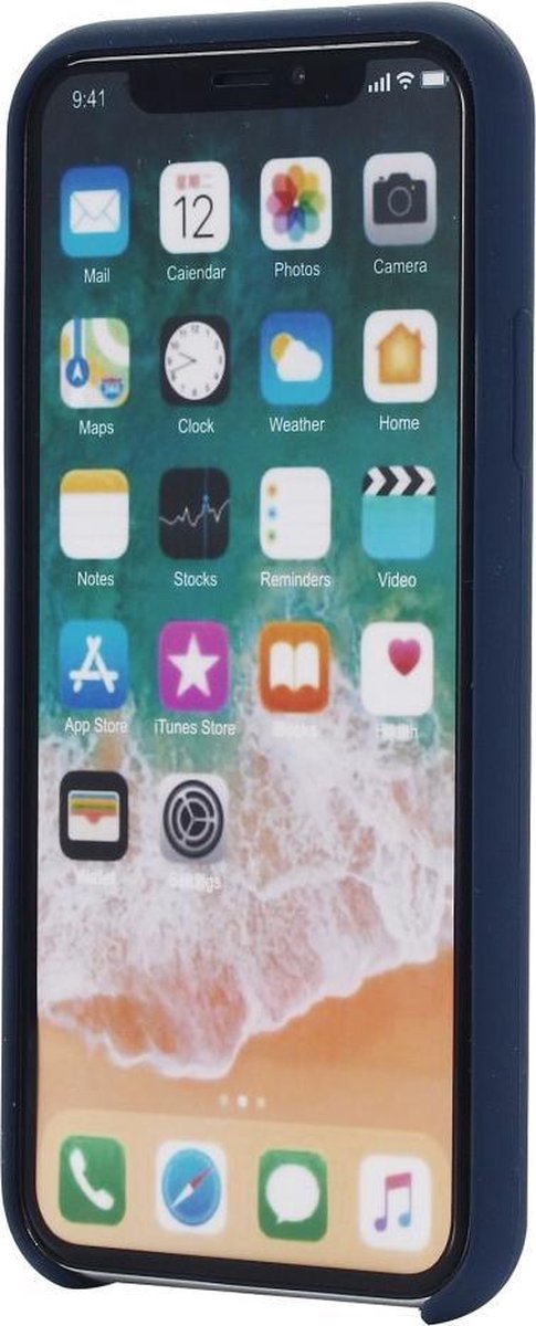 Siliconen, flexibele softcase iPhone XR - donkerblauw