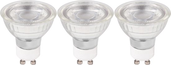 MOOD LED GU10 SPOT GLASS 3-PACK | 250lm 2700K 3.5W | 25 000 branduren en 5 jaar garantie MOOD LED GU10 SPOT GLASS 3-PACK | 250lm 2700K 3.5W | 25 000 branduren en 5 jaar garantie