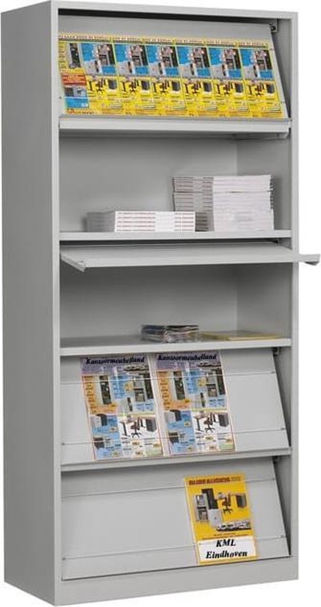 Tijdschriftenkast 195x100x42cm Wit