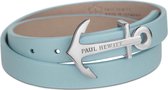 Paul Hewitt Wrap Bracelet PH-WB-S-23M - Armband - Leer - Blauww - 42,5 cm