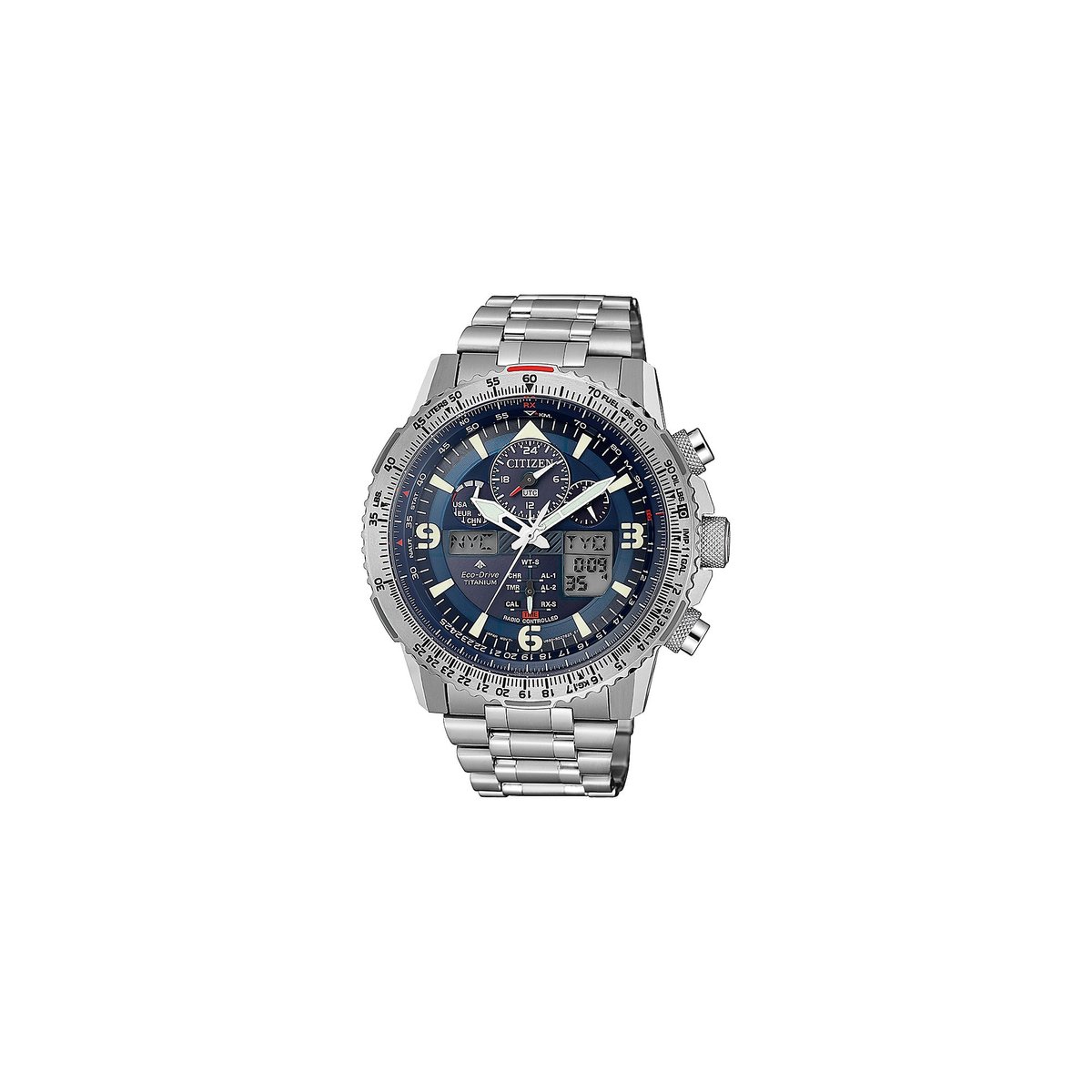 Citizen Promaster Sky JY8100-80L Horloge - Titanium - Zilverkleurig - Ø 45 mm