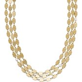 Emporio Armani dames ketting edelstaal / pearl One Size Goud 32012628