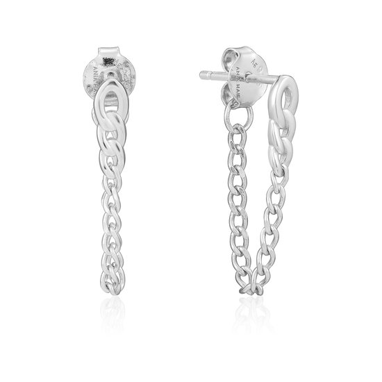 Orecchini Donna Ania Haie E021-03H In Argento Sterling 925, Colore Grigio, Dimensioni 2 Cm, Con Astuccio
