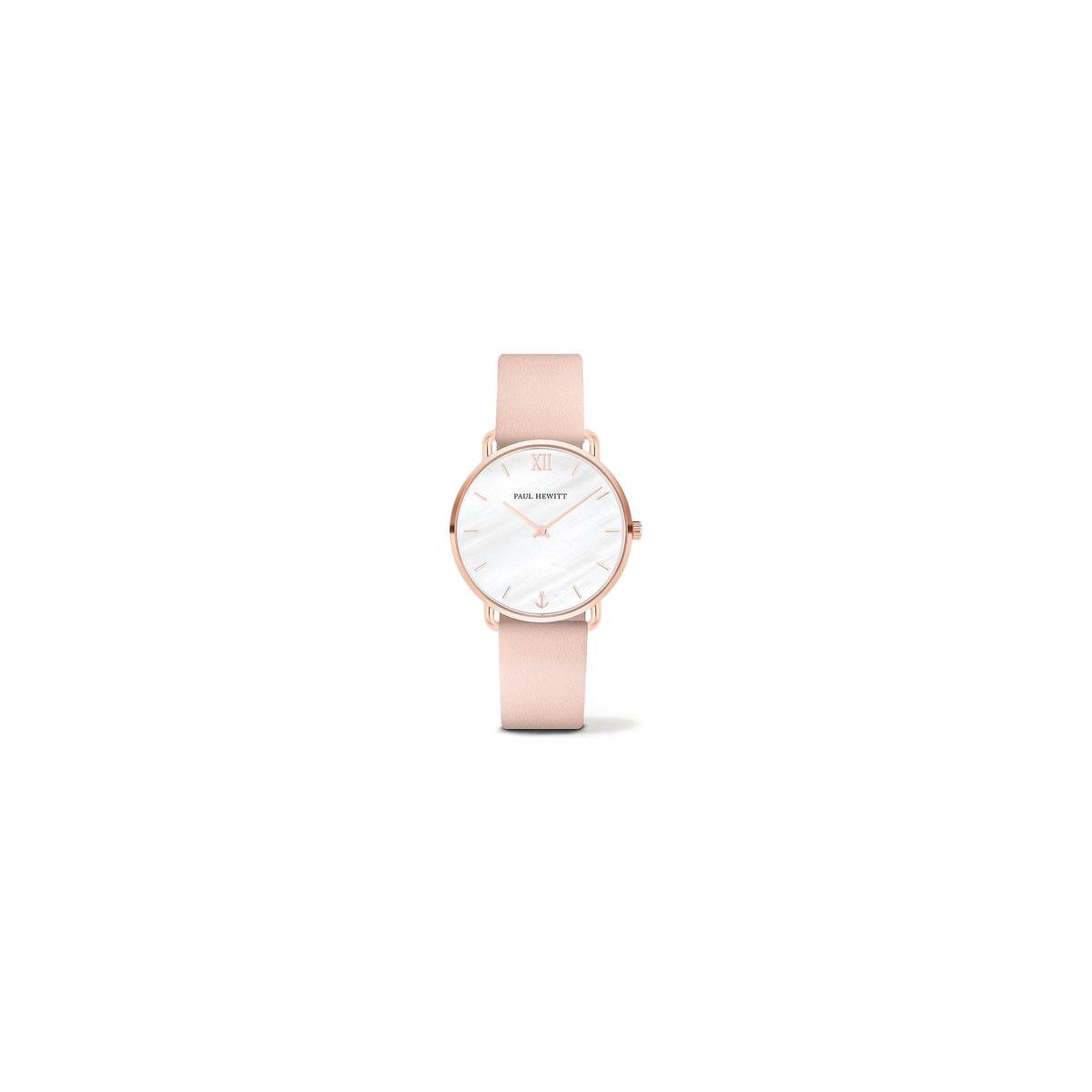 Paul Hewitt Miss Ocean Line - PH-M-R-P-30S - Horloge - Leer - Nude - Ø33mm