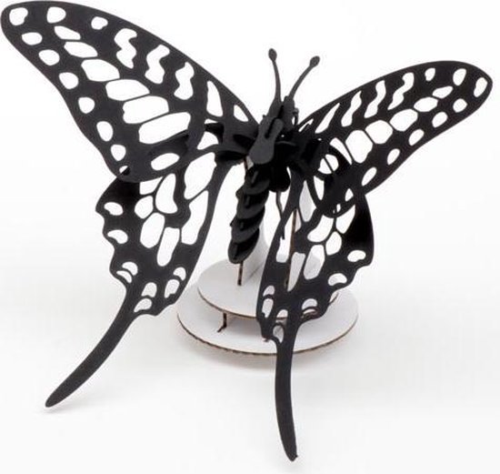 Assembli Swordtail butterfly insecte 3D - Zwart