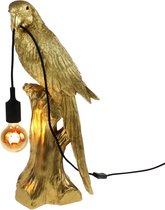 Dierenlamp Papegaai Timmy - antiek goud