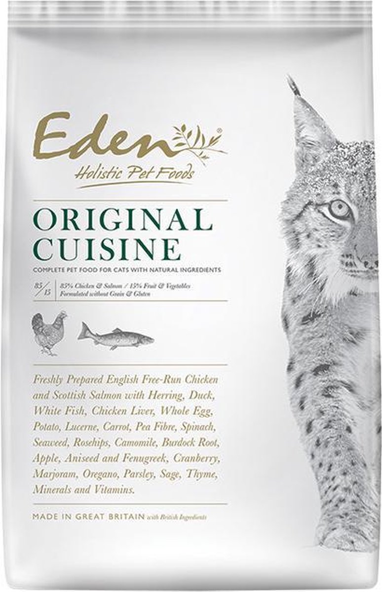 Eden Eden Holistic Kattenbrok / Kattenvoer - Original Cuisine - Kip/zalm - 10 KG