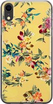 iPhone XR hoesje siliconen - Floral days | Apple iPhone XR case | TPU backcover transparant