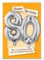 Miko - Carte - Age Balloon - 80 ans