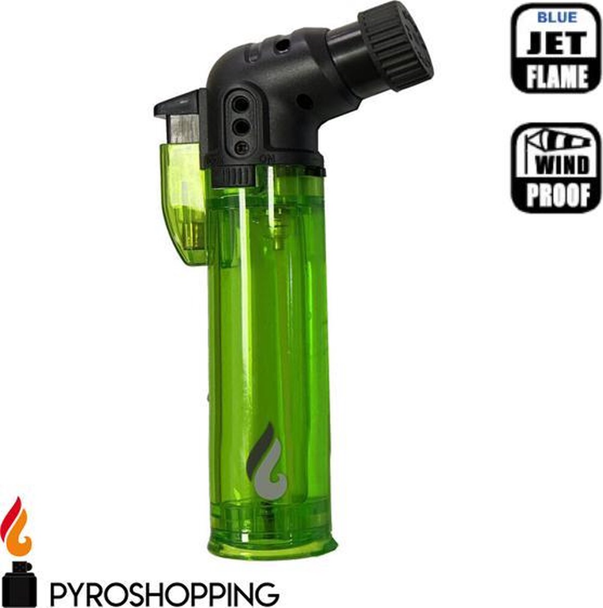 Pyroshopping PYROFLAME EXTRA LARGE aansteker voor vuurwerk – compacte gasbrander hervulbaar