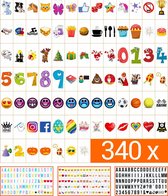 340 Stuks Lightbox Letters, Symbolen en Emoticons set  oa Sinterklaas en Kerst | A3, A4 of A5 light box | King Mungo