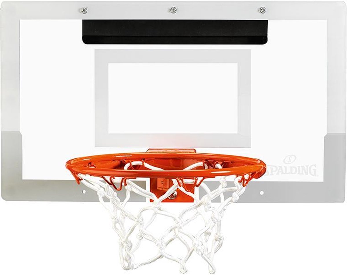 Mini panier et filet de basketball intérieur Spalding Slam Jam à montage  par-dessus la porte avec balle