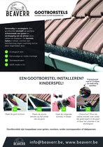 Dakgootbeschermer - bladvanger - 8 meter - 2x4 meter - dakgootborstel - dakgootegel - afweerborstel - 120mm - voorkomt verstopping - zonnepanelen - regenpijp