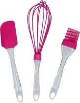 Alpina Kookgerei Set Polypropyleen/rubber Grijs/roze