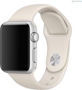 watchbands-shop.nl bandje - bandje geschikt voor Apple Watch Series 1/2/3/4 (38&40mm) - Wit - M/L