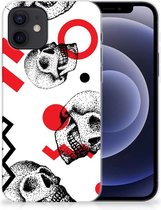 GSM Hoesje iPhone 12 | 12 Pro (6.1") TPU Bumper Skull Red