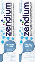 Zendium Fresh Whitener - 2 x 75 ml - Tandpasta - Voordeelverpakking