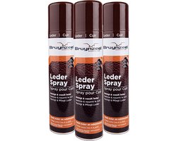 Leder spray 3X Bruynzeel reinigt & voedt leder 3x 300ML | bol.com