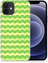 Smartphone hoesje iPhone 12 | 12 Pro (6.1") TPU Case Waves Green
