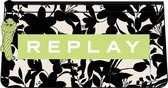 Replay Etui Girls off white black flower: 10x21x6 cm