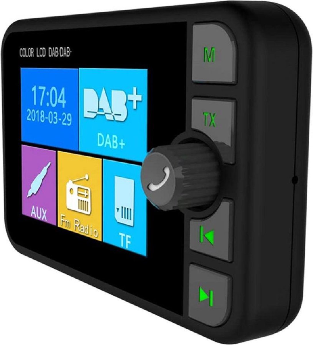Wonder horizon stijfheid Auto DAB / DAB + radioadapter 2,4 "LCD Bluetooth FM-zender Handsfree bellen  Carkit... | bol.com