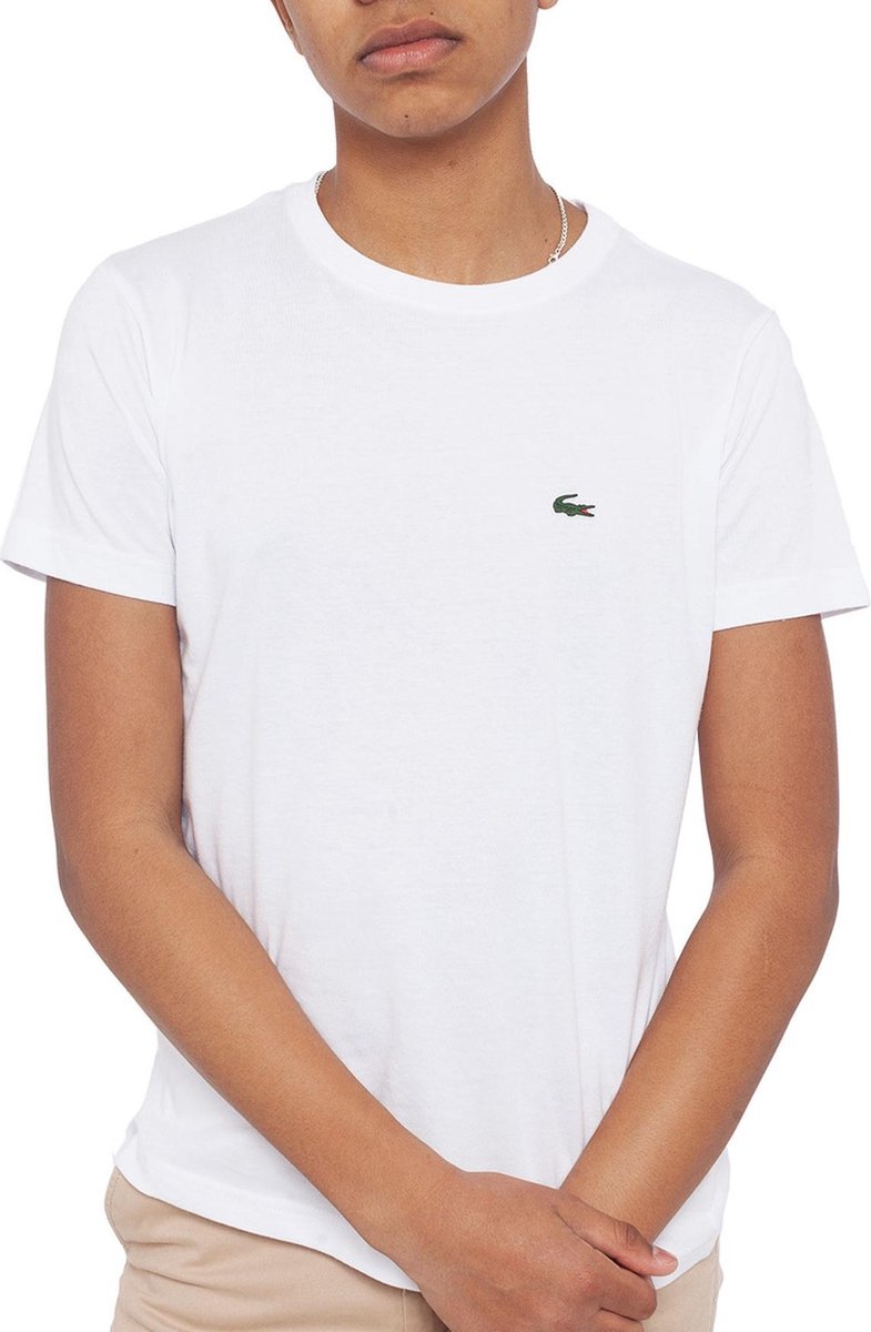 Lacoste T-Shirt Sportshirt Jongens Wit