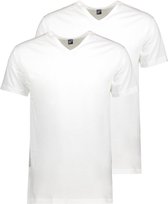 Alan Red T-shirt 6671 Vermont 2 Pack White Mannen Maat - XL
