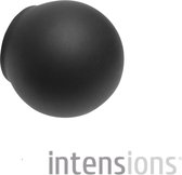 Intensions Modern roede eindknop bola - 20 mm - 2 stuks - Zwart