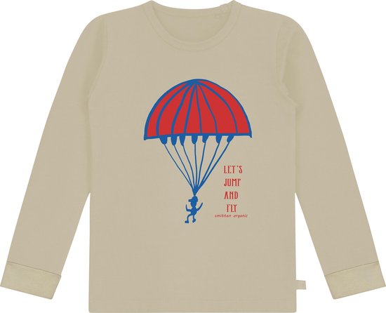 Smitten Organic 'Let's Jump & Fly'  T-Shirt - Maat 80