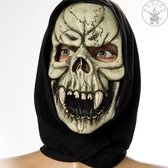 Latex Horrormasker Skelet met Doek