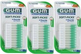 GUM Soft Picks Regular Ragers - 3 x 80 stuks